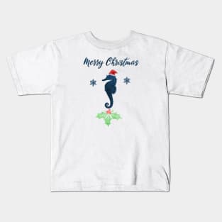 Christmas Seahorse Kids T-Shirt